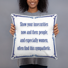 Load image into Gallery viewer, Delft Blue Wisdom Pillow #3
