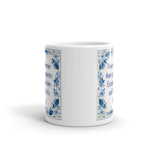 Delft Blue Wisdom Mug #2