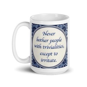 Delft Blue Wisdom Mug #1