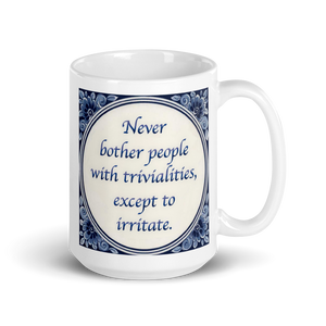 Delft Blue Wisdom Mug #1